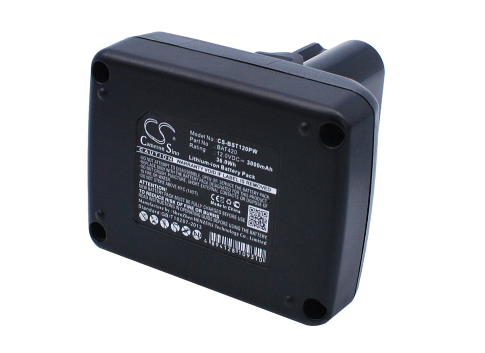 CS-BST120PW : Battery for Bosch 12-Volt Max Tools, SKC120-202, All 12V MAX Pod Battery Style Tools and others - Replaces Bosch BAT420, BAT414, BAT412