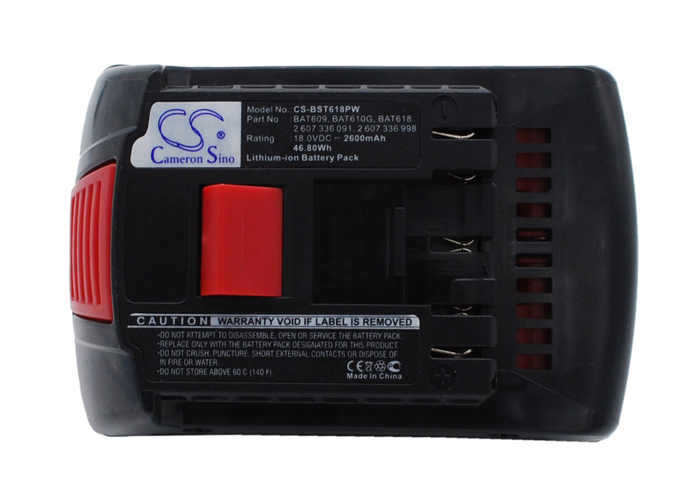 CS-BST618PW : Battery for Bosch GWS 18 V-LI, GSR 18-2-LI, GSR 18 VE-2-LI and others - Replaces Bosch 2 607 336 091, 2 607 336 092, 2 607 336 169 and others