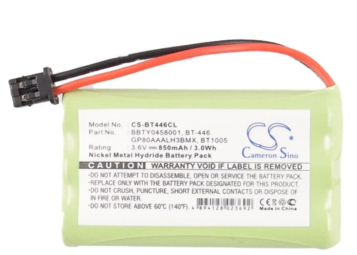 CS-BT446CL : Battery for Radio Shack 43-3529, 43-3538, 43-3553 and others - Replaces Radio Shack BBTY0457001, BBTY0458001, BT-446 and others