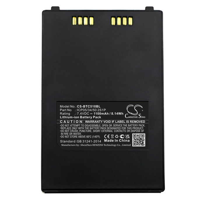 CS-BTC510BL : Battery for Bitel IC5100, IC 5100 - Replaces Bitel ICP05/34/50 2S1P