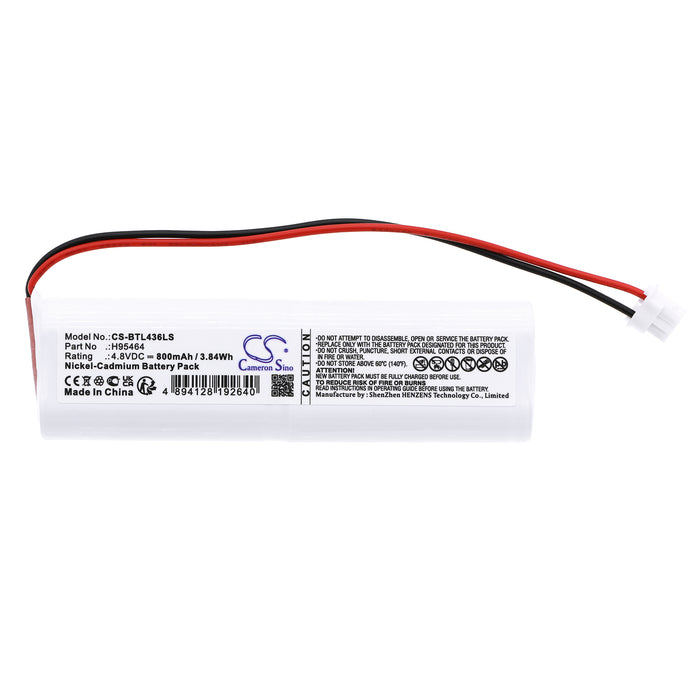 CS-BTL436LS : Battery for Bticino L4368/1, L4368/1L - Replaces Bticino H95464