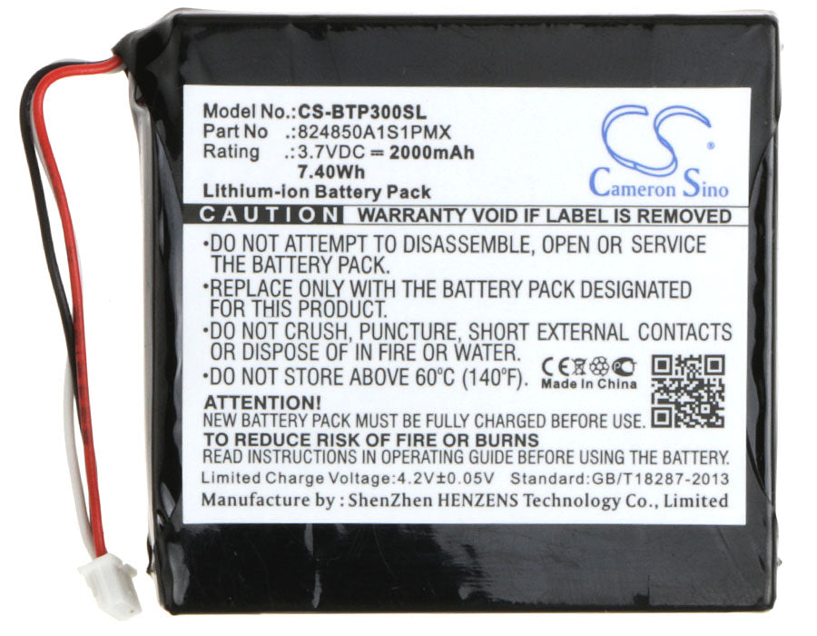 CS-BTP300SL : Battery for Blaupunkt TravelPilot TP300 - Replaces Blaupunkt 824850A1S1PMX