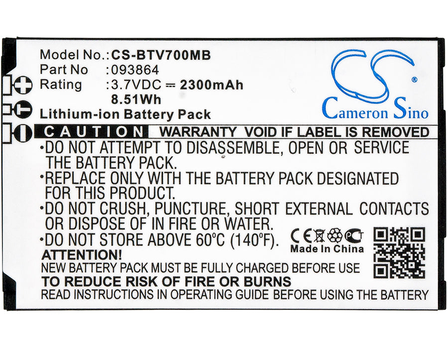 CS-BTV700MB : Battery for BT Video Baby Monitor 7000, Baby Monitor 7500, Video Baby Monitor 7500 Lightshow - Replaces BT 093864