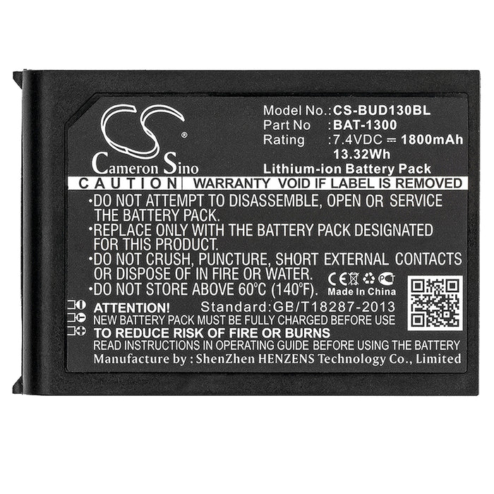 CS-BUD130BL : Battery for Bluebird Pidion BIP-1300 - Replaces Bluebird BAT-1300