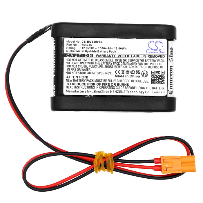 CS-BUS500SL : Battery for Besam folgende Gerate PSMB-5 - Replaces Besam 654745, 120589