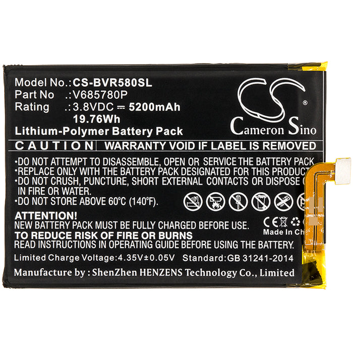 CS-BVR580SL : Battery for Blackview BV5800 - Replaces Blackview V685780P