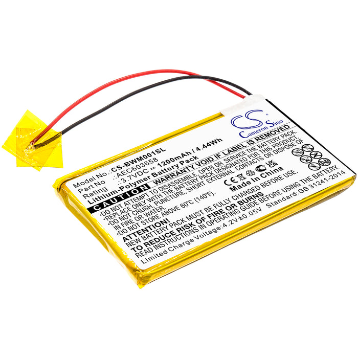 CS-BWM001SL : Battery for BW Gasalert Microclip Gas Detector, GasAlert Micro Clip XL, MCXL-MPCB1 and others - Replaces BW AEC603658