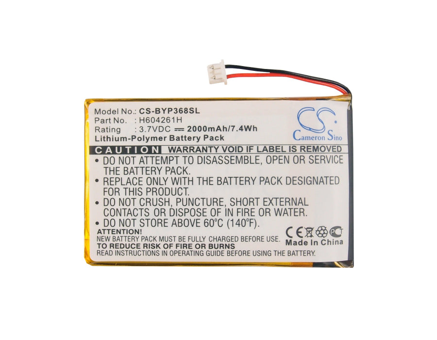 CS-BYP368SL : Battery for Bushnell Yardage Pro, 36-8100, BUU0057 and others - Replaces Bushnell H604261H