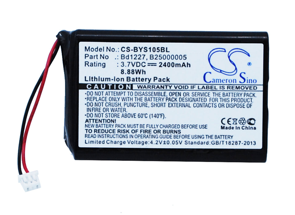 CS-BYS105BL : Battery for Ingenico RoadRunners Evolution 1D, BRR-L Evolution, YYS1-1056730 and others - Replaces Ingenico B25000005, BD1227