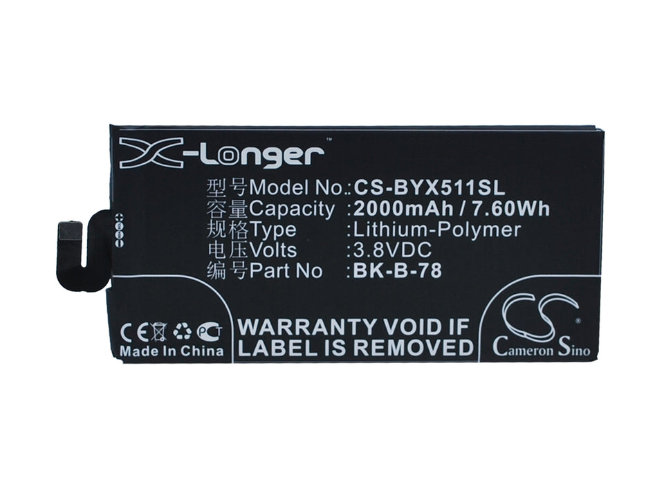 CS-BYX511SL : Battery for BBK VIVO X5 MAX, VIVO X5 MAX+, X5 MAX V and others - Replaces BBK BK-B-78, B-78