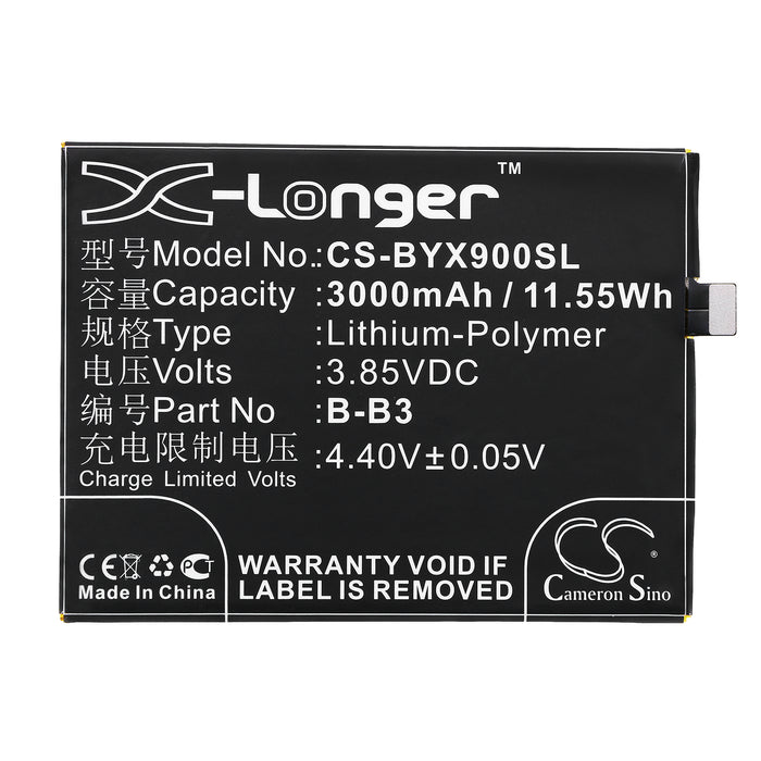 CS-BYX900SL : Battery for VIVO X9 - Replaces VIVO B-B3