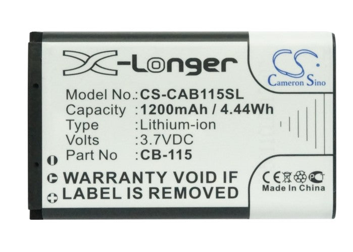 CS-CAB115SL : Battery for CAT B100 - Replaces CAT CB-115