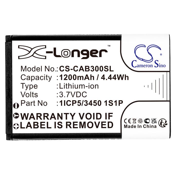 CS-CAB300SL : Battery for CAT B30 - Replaces CAT 1ICP5/3450 1S1P