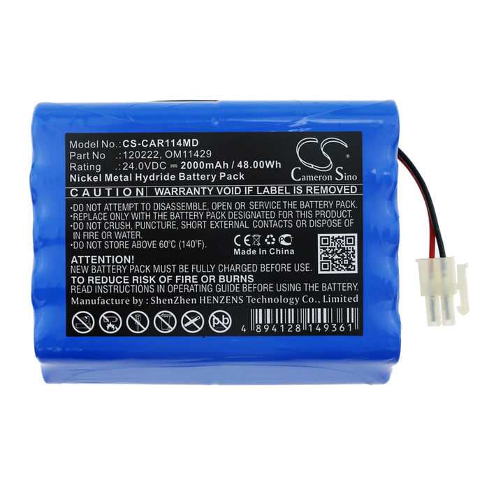 CS-CAR114MD : Battery for Cardioline ECG Delta 1, ECG Delta 1+, ECG Delta 3+ and others - Replaces Cardioline 120222, BATT/110222, 1220211-01 and others