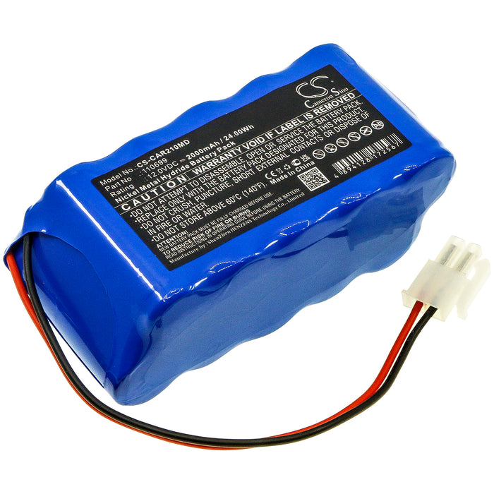 CS-CAR210MD : Battery for Cardioline ECG AR2100 View, ECG 200S, Cardiette ECG Recorder AR1200 view - Replaces Cardioline 110699, GP220AAH10WMXZ, 110785