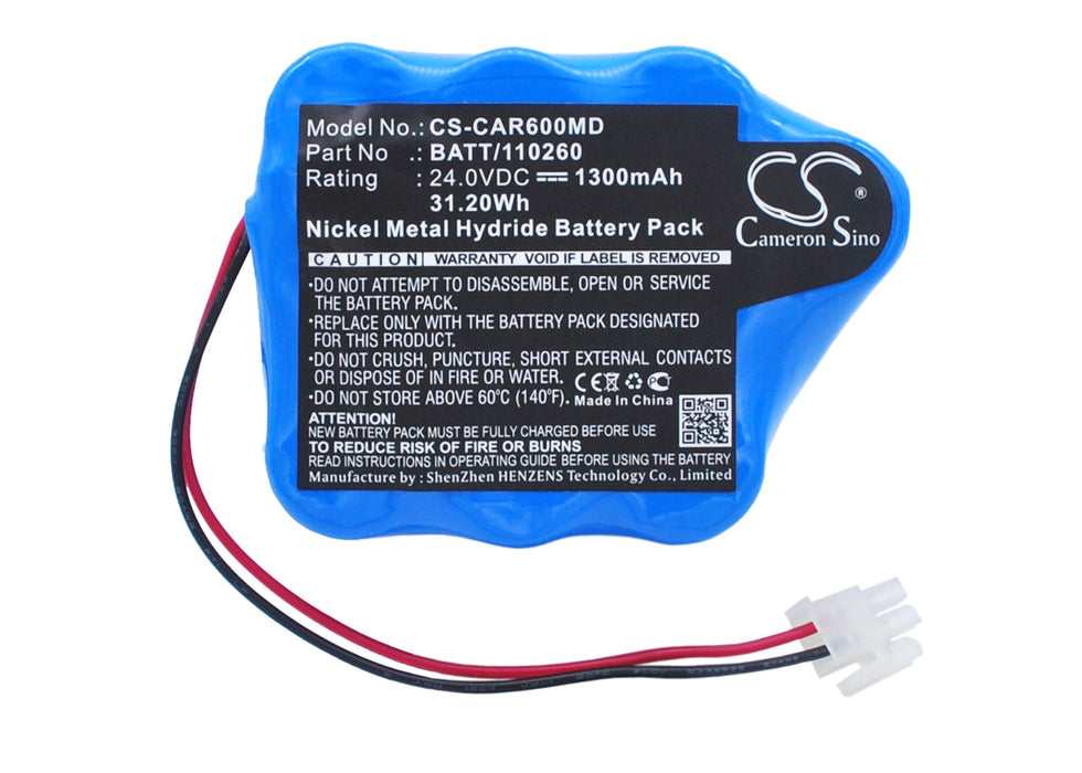 CS-CAR600MD : Battery for Cardioline ECG Delta 60, ECG Delta 60Plus, ECG Delta 60+ and others - Replaces Cardioline 120260, BATT/110260, 7741715 and others