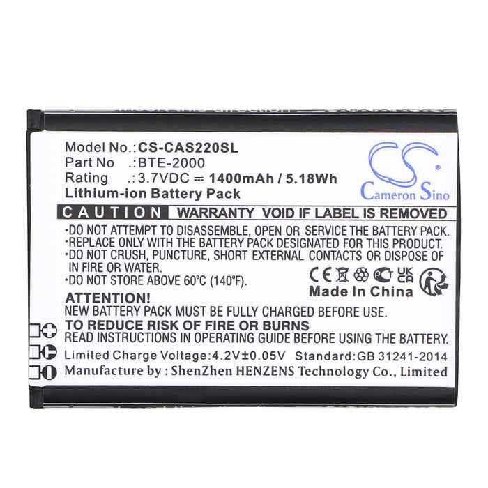 CS-CAS220SL : Battery for CAT S22, S22 Flip - Replaces CAT BTE-2000