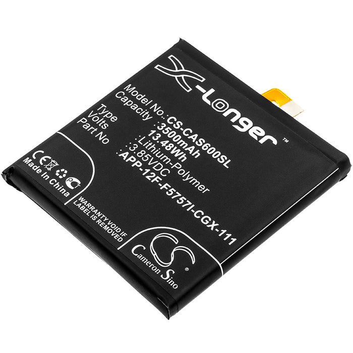 CS-CAS600SL : Battery for CAT S60 - Replaces CAT APP-12F-F5757I-CGX-111