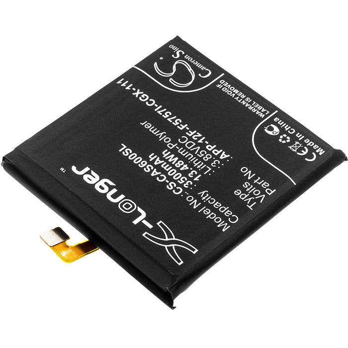 CS-CAS600SL : Battery for CAT S60 - Replaces CAT APP-12F-F5757I-CGX-111