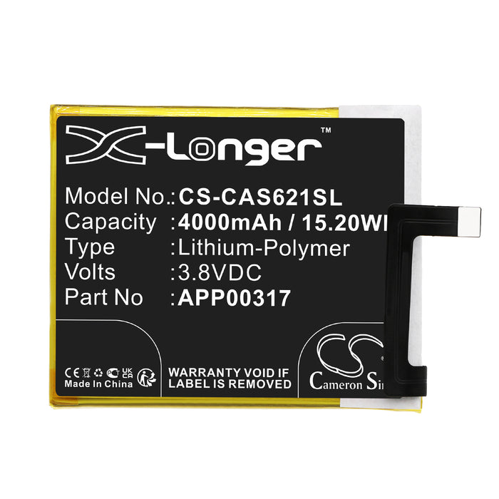 CS-CAS621SL : Battery for CAT S62 Pro - Replaces CAT APP00317