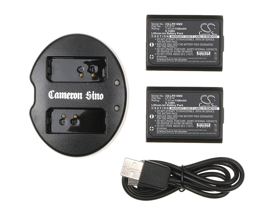 CS-CB011 : For Canon EOS 1100D, EOS KISS X50, EOS REBEL T3 and others - Replaces Canon LP-E10, LC-E10, LC-E10C and others