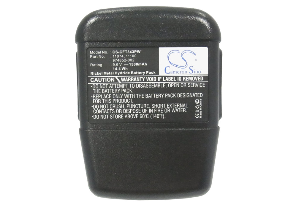 CS-CFT343PW : Battery for Craftsman 11343, 315.22189 - Replaces Craftsman 11074, 11100, 974852-002