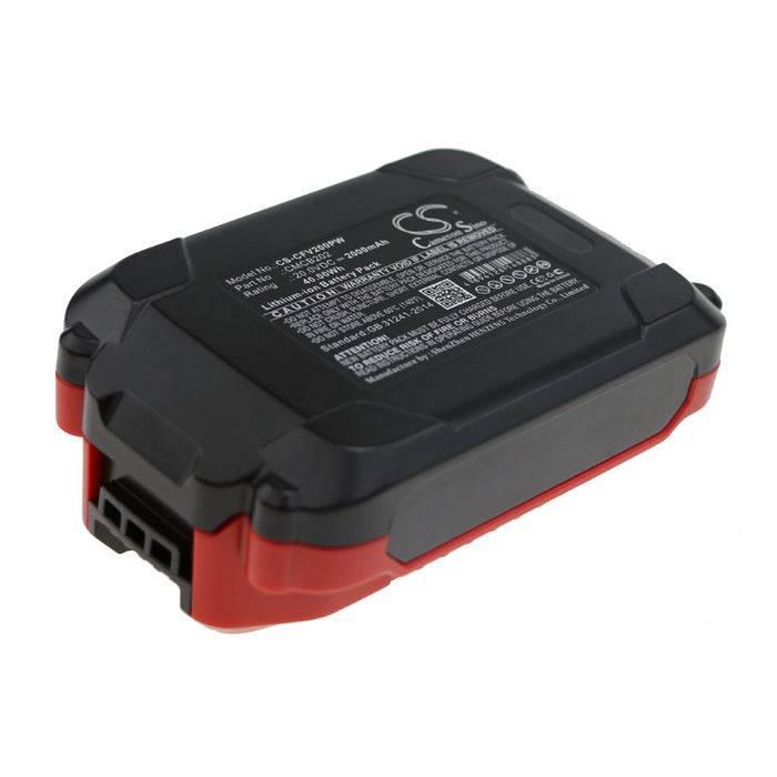 CS-CFV200PW : Battery for Craftsman V20 Cordless Compact Blower, CMCBL0100, CMCBL0100B and others - Replaces Craftsman CMCB202, CMCN202