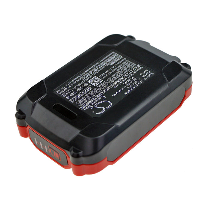 CS-CFV200PW : Battery for Craftsman V20 Cordless Compact Blower, CMCBL0100, CMCBL0100B and others - Replaces Craftsman CMCB202, CMCN202