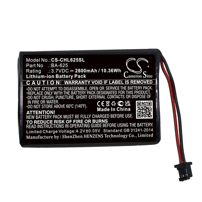 CS-CHL625SL : Battery for CATEYE HL-EL625RC - Replaces CATEYE BA-625
