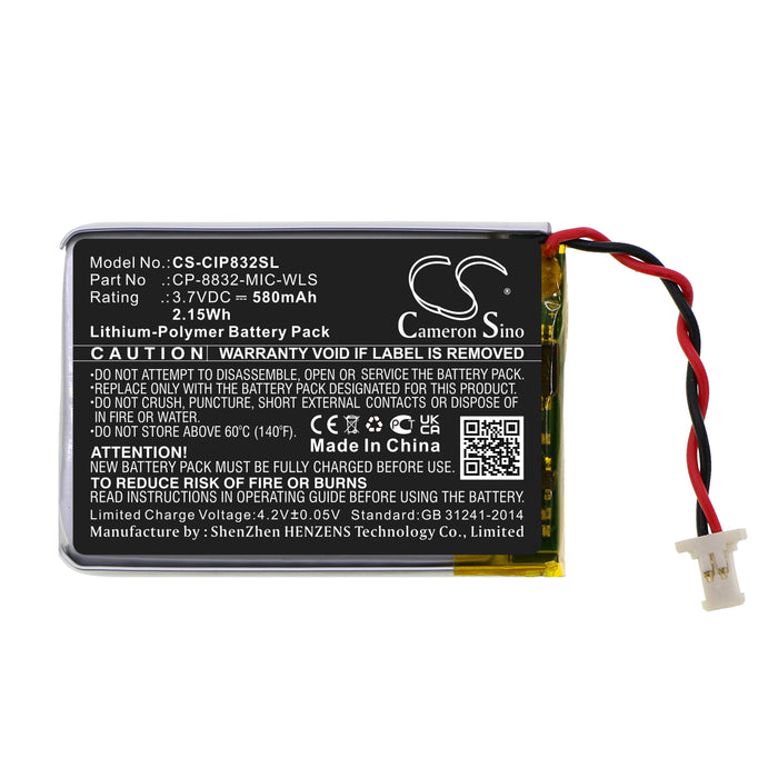 CS-CIP832SL : Battery for Cisco CP-8832 Wireless Expansion Microphone - Replaces Cisco CP-8832-MIC-WLS