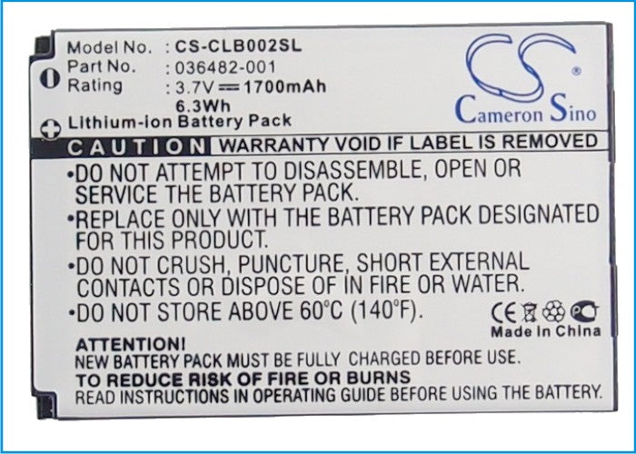 CS-CLB002SL : Battery for Columbia Omni-Heat - Replaces Columbia 036482-001