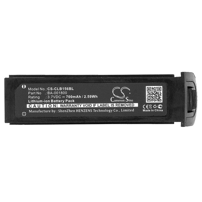 CS-CLB156BL : Battery for CipherLAB 1560, 1562, 1564 - Replaces CipherLAB BA-001800, KB1A371802963