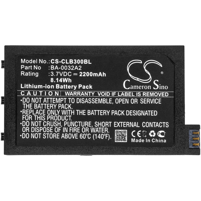 CS-CLB300BL : Battery for CipherLAB CP30, CP30-L, 9200 and others - Replaces CipherLAB BA-0032A2