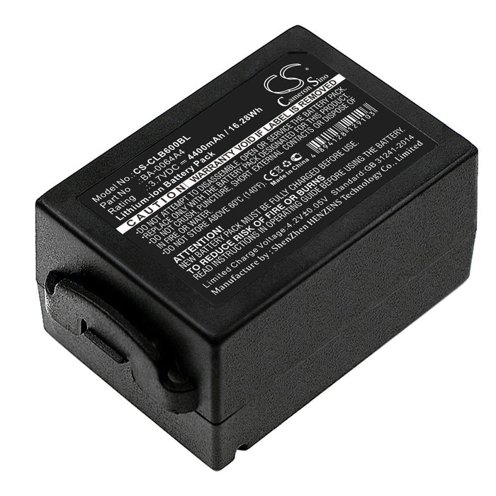 CS-CLB600BL : Battery for CipherLAB CP60, CP60G - Replaces CipherLAB BA-0064A4, BCP60ACC00002, BCP60ACC00106