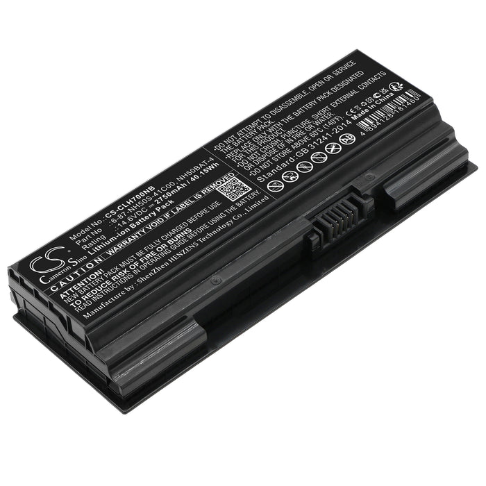 CS-CLH700NB : Battery for Shinelon T3TI, T3 Pro - Replaces Clevo 6-87-NH50S-41C00, NH50BAT-4