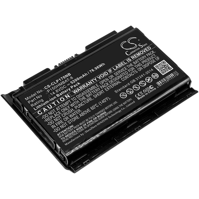 CS-CLP170NB : Battery for Schenker XMG P502 PRO, XIRIOS W701, XMG P702 PRO and others - Replaces Clevo P150HMBAT-8, 6-87-X510S-4D7, 6-87-X510S-4D73 and others