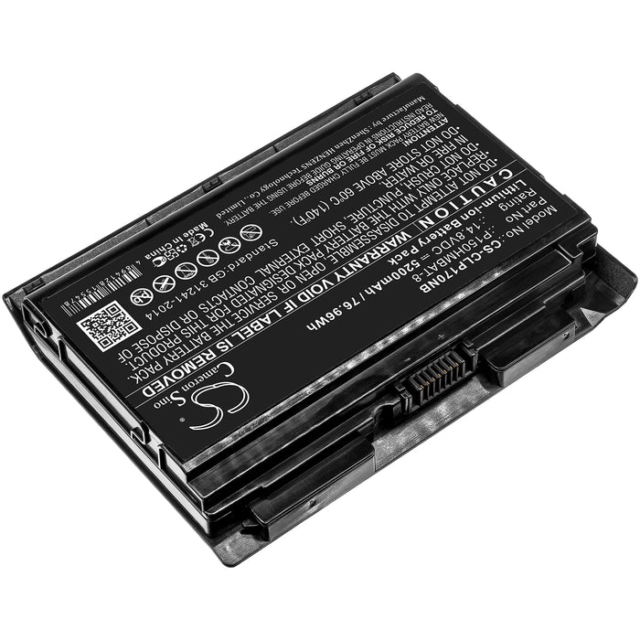 CS-CLP170NB : Battery for Schenker XMG P502 PRO, XIRIOS W701, XMG P702 PRO and others - Replaces Clevo P150HMBAT-8, 6-87-X510S-4D7, 6-87-X510S-4D73 and others