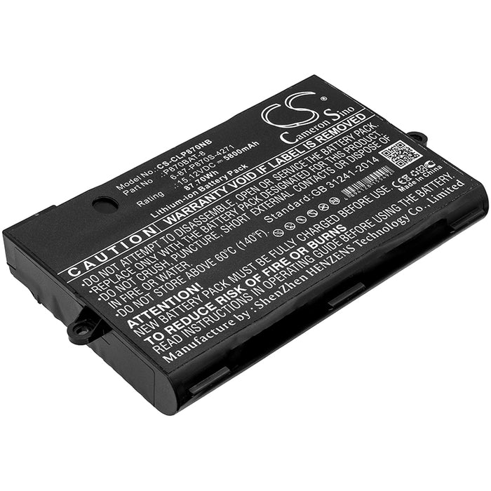 CS-CLP870NB : Battery for Schenker XMG U727, XMG U726 - Replaces Clevo P870BAT-8, 6-87-P870S-4271, 6-87-P870S-4272 and others