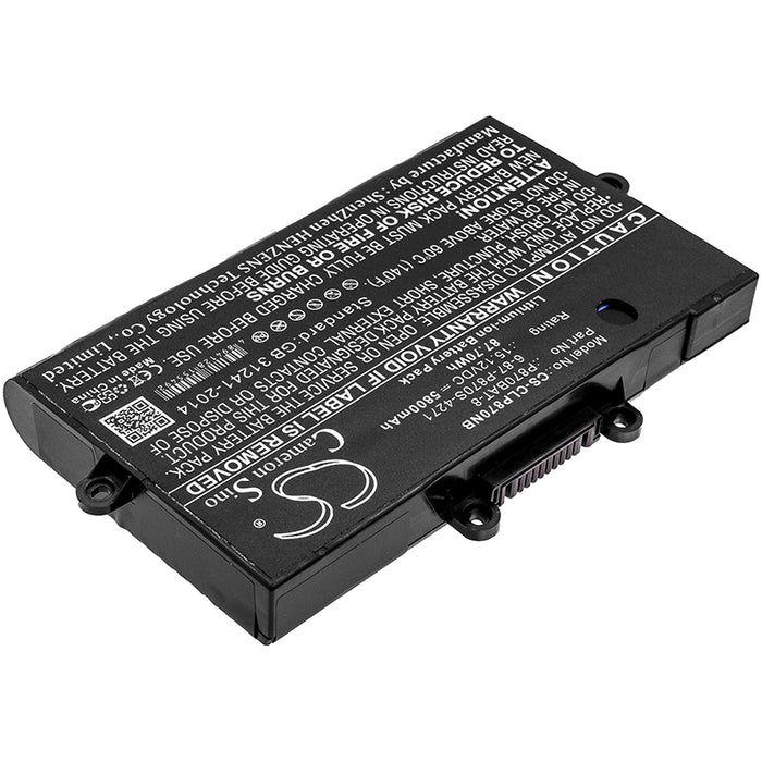 CS-CLP870NB : Battery for Schenker XMG U727, XMG U726 - Replaces Clevo P870BAT-8, 6-87-P870S-4271, 6-87-P870S-4272 and others