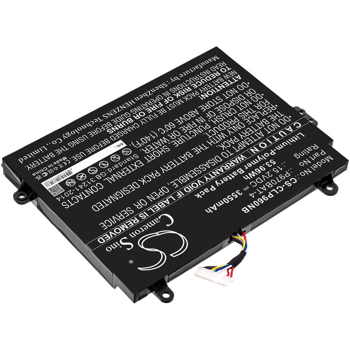 CS-CLP960NB : Battery for Schenker Key 16(ID SKE16E19), Key 17 M19bnr(10505144), Key 17 E19tbz(10505023) and others - Replaces Schenker P970BAT-4