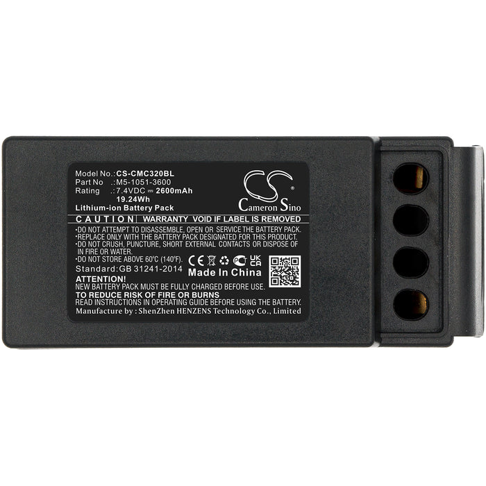 CS-CMC320BL : Battery for Cavotec M9-1051-3600 EX, MC-3, MC-3000 - Replaces Cavotec M5-1051-3600