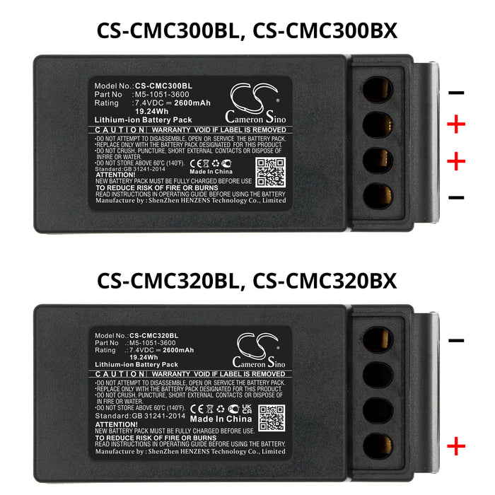 CS-CMC320BL : Battery for Cavotec M9-1051-3600 EX, MC-3, MC-3000 - Replaces Cavotec M5-1051-3600