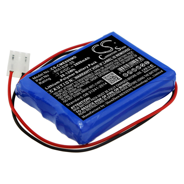 CS-CME600MD : Battery for CONTEC ECG-600G - Replaces CONTEC 855183P-2S