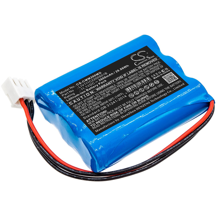 CS-CMM200MD : Battery for COMEN M2000A - Replaces COMEN LIV111C2200S01B, 022-000113-00, 022-000066-00