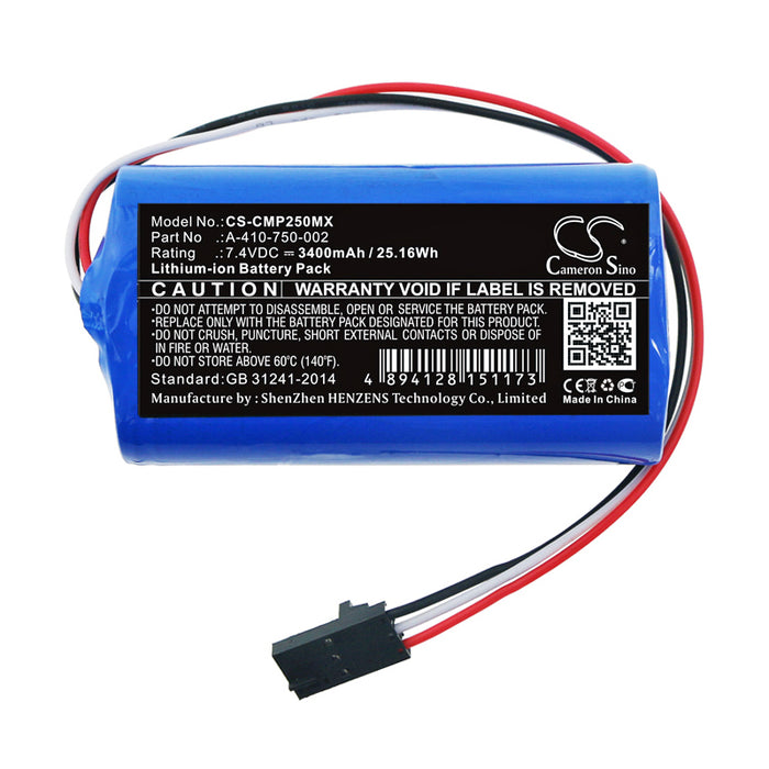 CS-CMP250MX : Battery for COSMED Pony FX NTA2531 - Replaces COSMED A-410-750-002