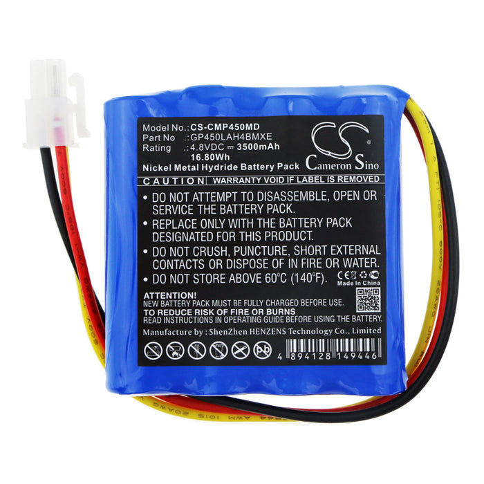 CS-CMP450MD : Battery for COSMED Pony FX - Replaces COSMED GP450LAH4BMXE