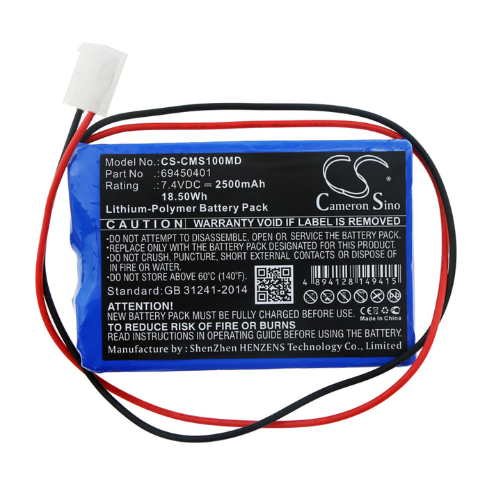 CS-CMS100MD : Battery for CONTEC ECG-100G - Replaces CONTEC 69450401