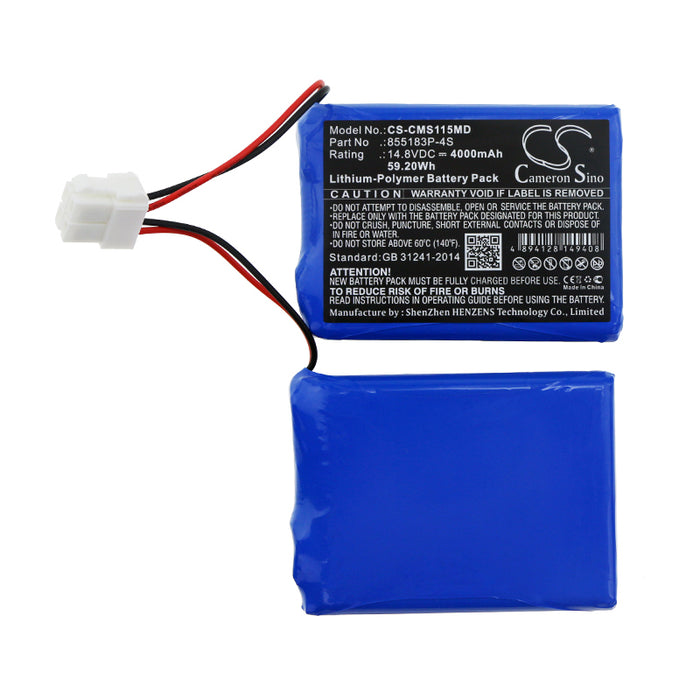 CS-CMS115MD : Battery for CONTEC ECG-1200, ECG-1200G - Replaces CONTEC 855183P-4S