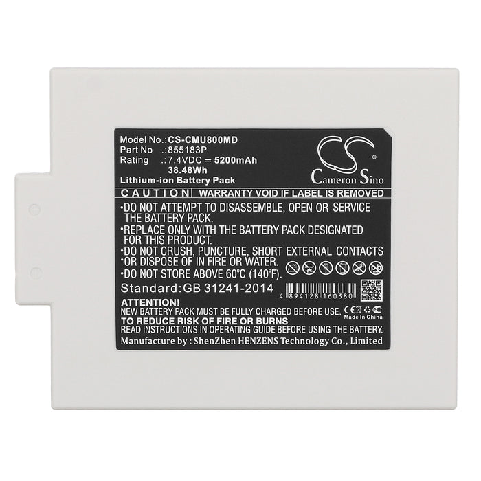 CS-CMU800MD : Battery for CONTEC CMS8000 ICU Patient Monitor, MONITOR MEDITECH M8000S - Replaces CONTEC 855183P