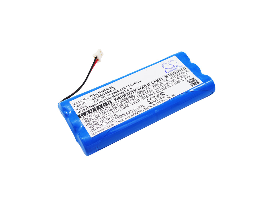 CS-CMW592SL : Battery for ClearOne Max, Max Wireless, 592-158-003 and others - Replaces ClearOne 220AAH6SMLZ